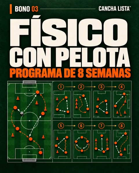 Portada del bono Físico con pelota, programa de 8 semanas