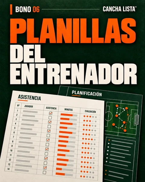 Portada del bono Planillas del entrenador